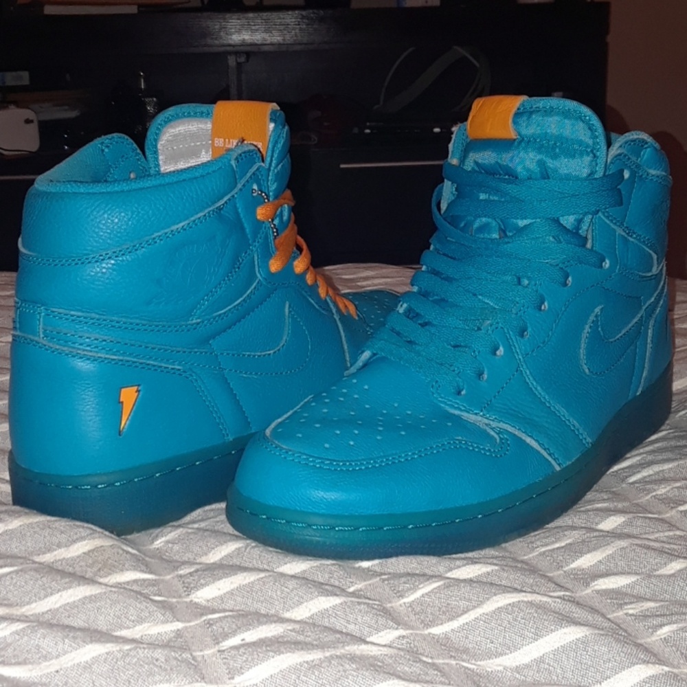 BE LIKE MIKE "Blue Lagoon" Air Jordan 1 Sz11
